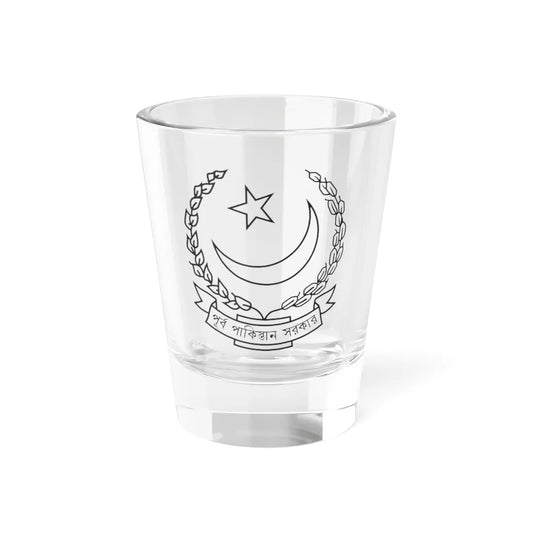 Emblem of East Pakistan 1970-1971 (Pakistan) (Coat of Arms) Shot Glass 1.5oz 1.5oz - Go Mug Yourself
