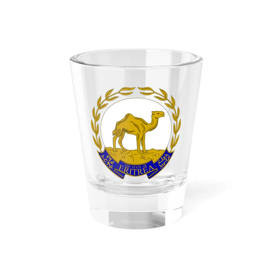 Emblem of Eritrea or argent azur (Spain) (Coat of Arms) Shot Glass 1.5oz 1.5oz - Go Mug Yourself
