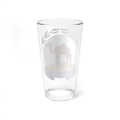Emblem of Eritrea sinople argent naturel azur (Spain) (Coat of Arms) Pint Glass 16oz - Go Mug Yourself