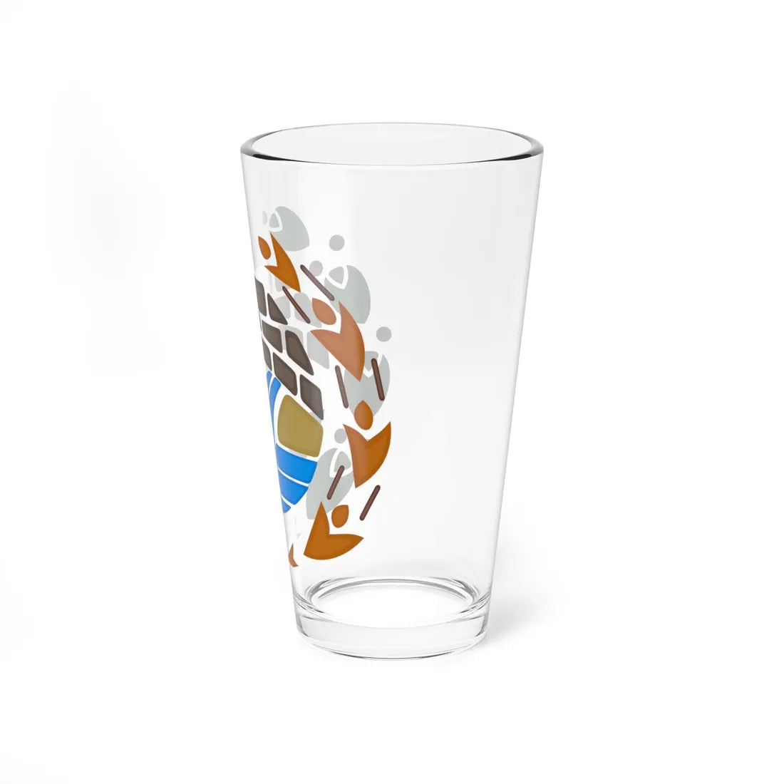 Emblem of Escaldes-Engordany (Andorra) (Coat of Arms) Pint Glass 16oz - Go Mug Yourself