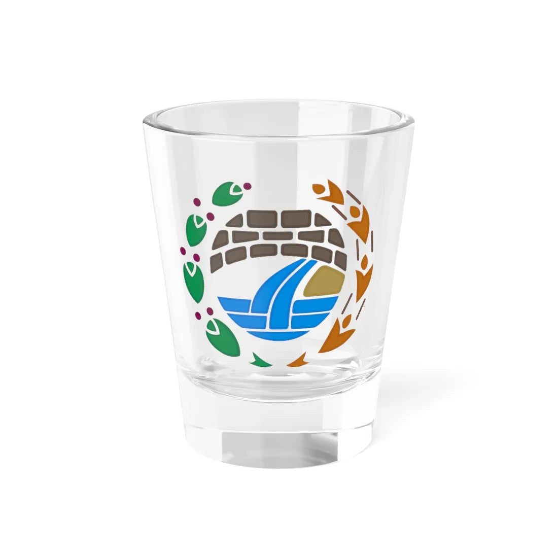 Emblem of Escaldes-Engordany (Andorra) (Coat of Arms) Shot Glass 1.5oz 1.5oz - Go Mug Yourself