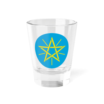 Emblem of Ethiopia 1996-2009 (Ethiopia) (Coat of Arms) Shot Glass 1.5oz 1.5oz - Go Mug Yourself