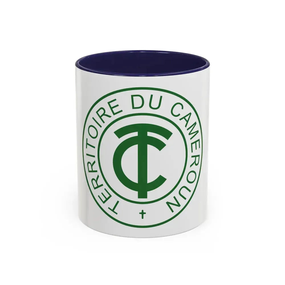 Emblem of French Cameroon - Accent Coffee Mug 11oz Navy - Go Mug Yourself