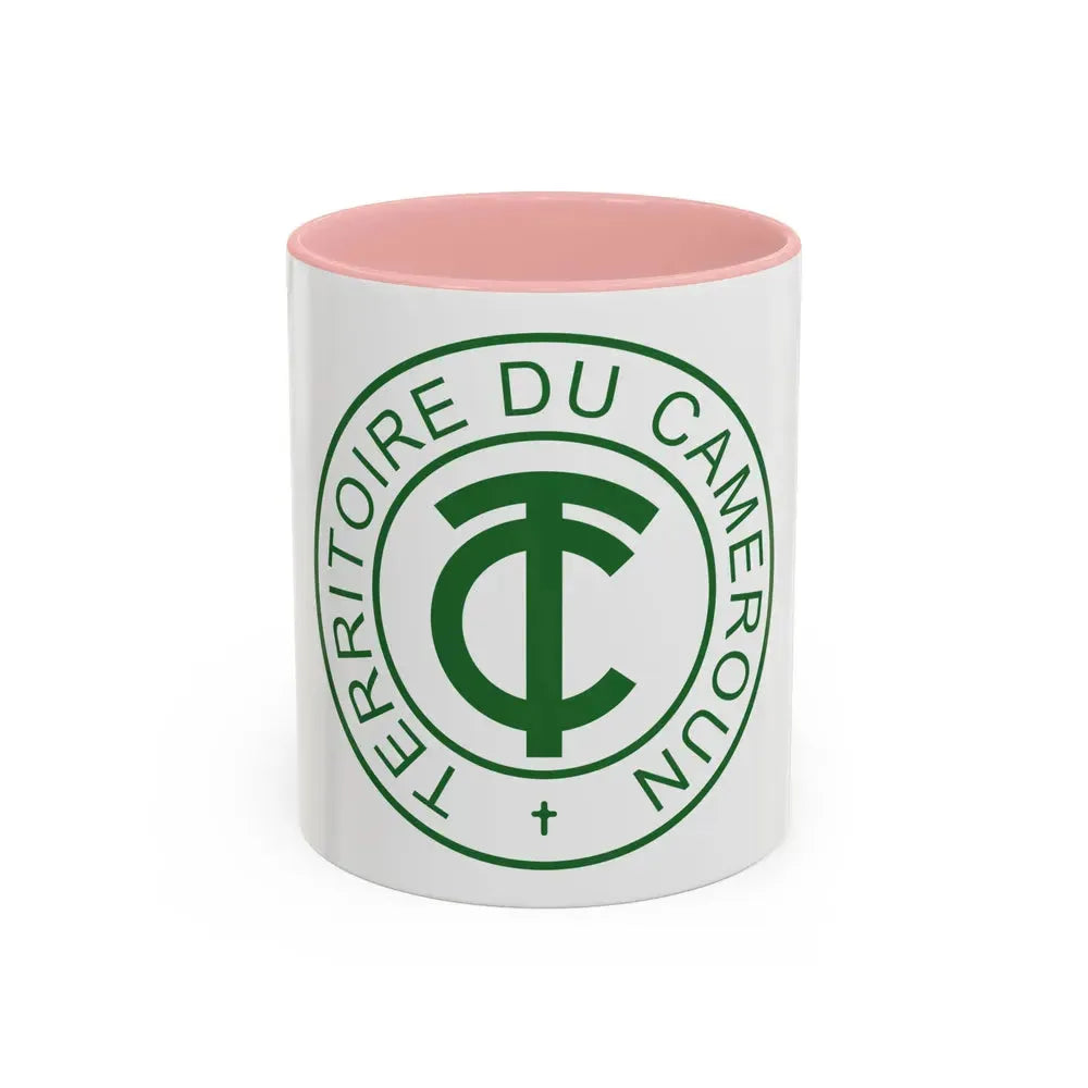 Emblem of French Cameroon - Accent Coffee Mug 11oz Pink - Go Mug Yourself