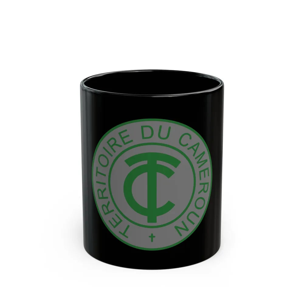 Emblem of French Cameroon - Black Coffee Mug-11oz-Go Mug Yourself