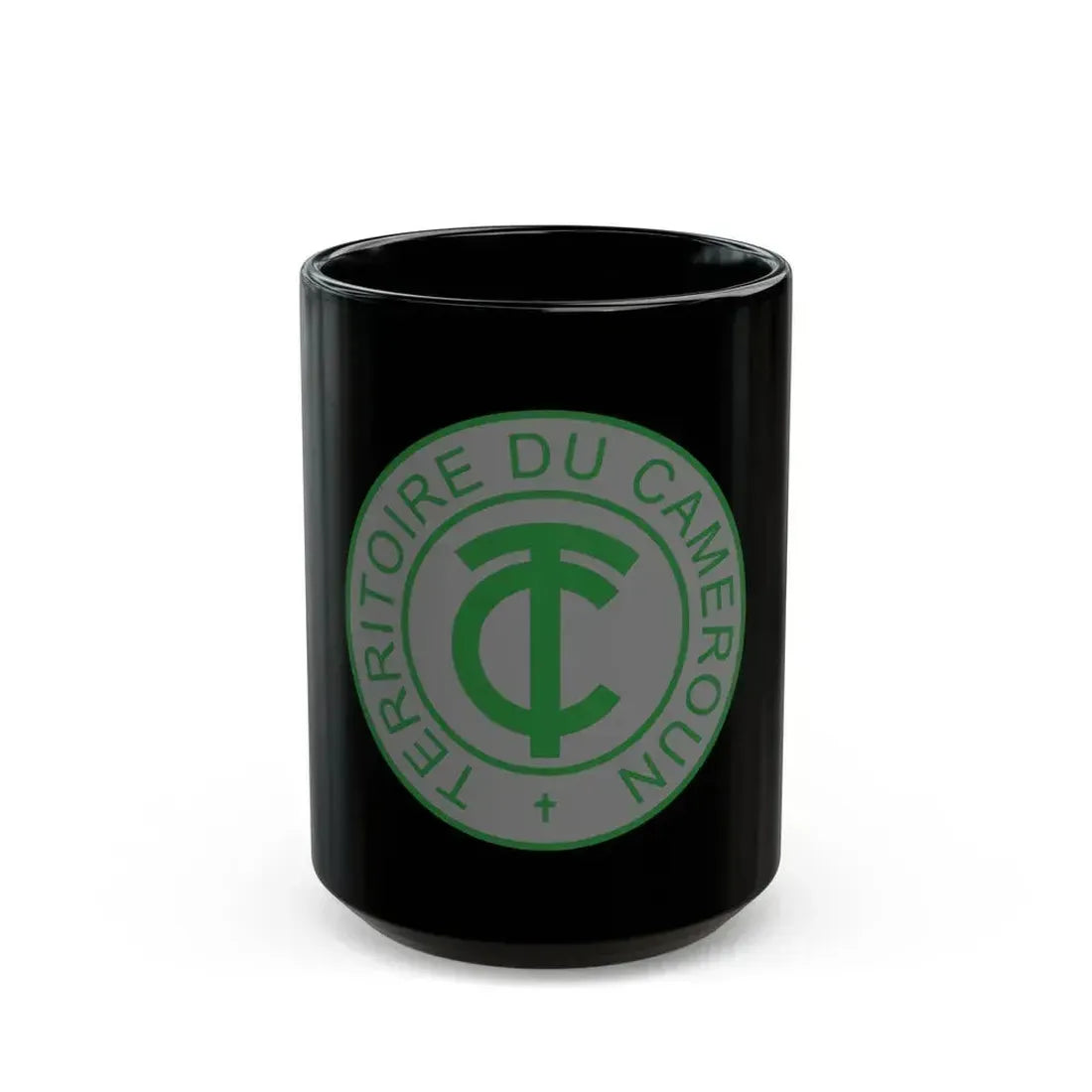 Emblem of French Cameroon - Black Coffee Mug 15oz - Go Mug Yourself