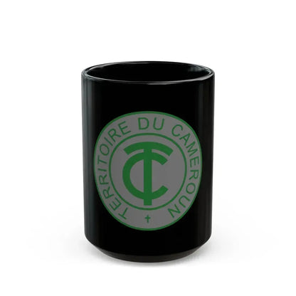 Emblem of French Cameroon - Black Coffee Mug 15oz - Go Mug Yourself