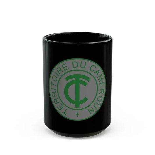 Emblem of French Cameroon - Black Coffee Mug 15oz - Go Mug Yourself