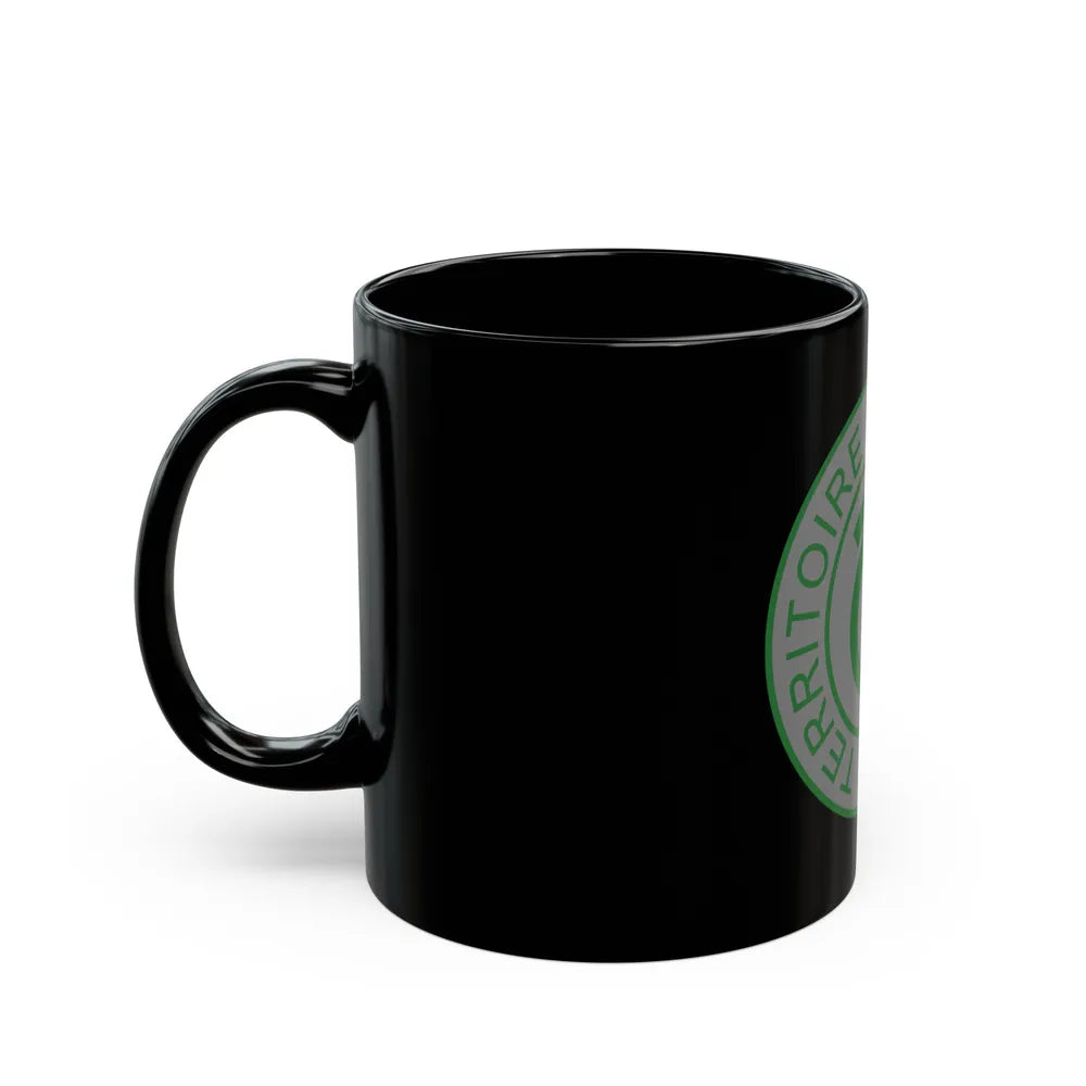 Emblem of French Cameroon - Black Coffee Mug-Go Mug Yourself