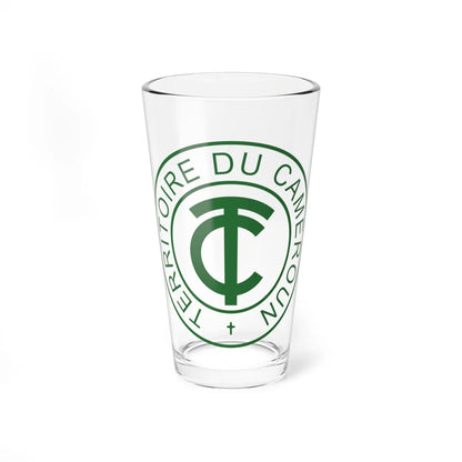 Emblem of French Cameroon (Cameroon) (Coat of Arms) Pint Glass 16oz 16oz - Go Mug Yourself