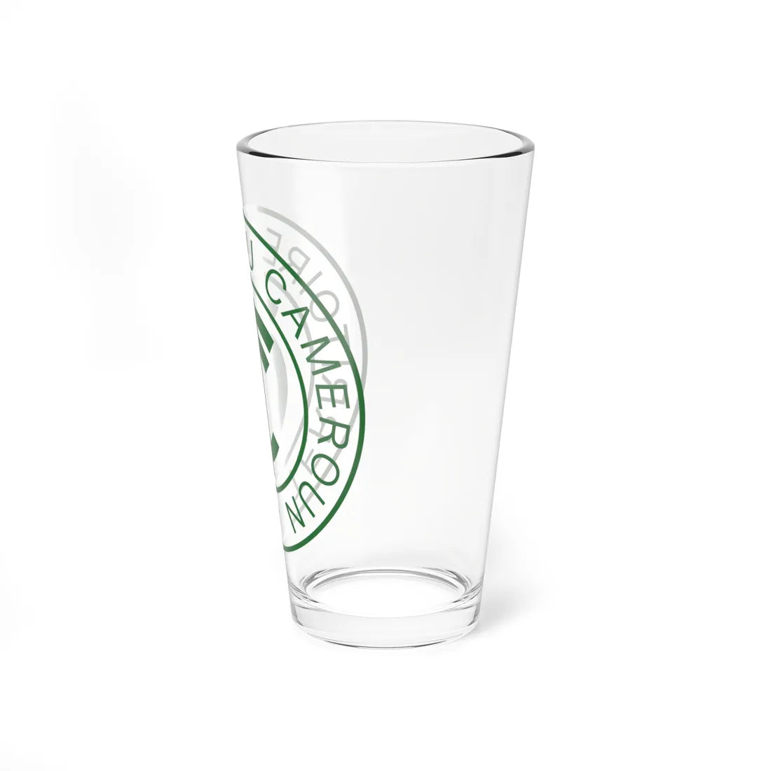 Emblem of French Cameroon (Cameroon) (Coat of Arms) Pint Glass 16oz - Go Mug Yourself