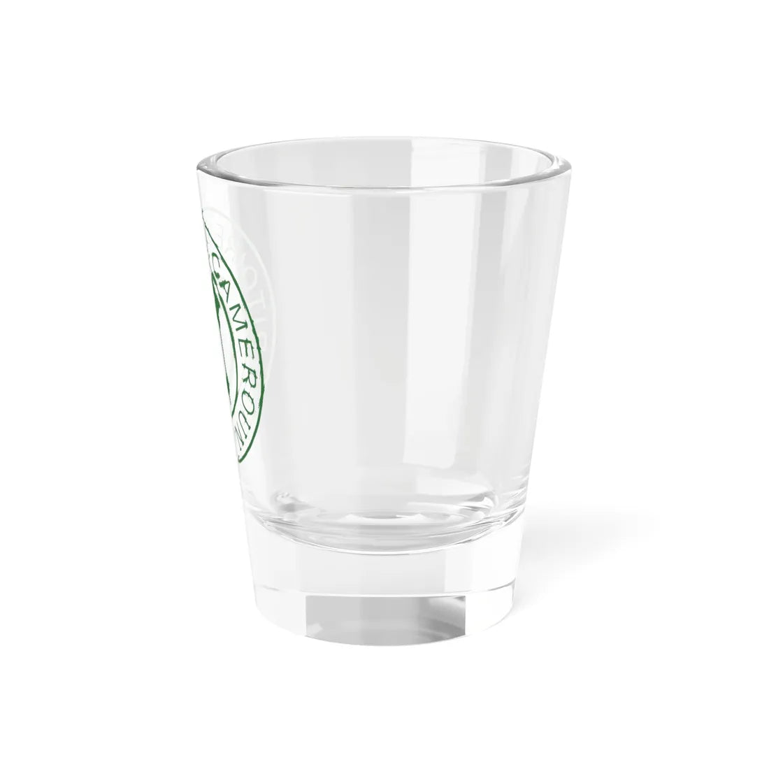 Emblem of French Cameroon (Cameroon) (Coat of Arms) Shot Glass 1.5oz - Go Mug Yourself