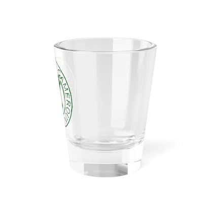 Emblem of French Cameroon (Cameroon) (Coat of Arms) Shot Glass 1.5oz - Go Mug Yourself