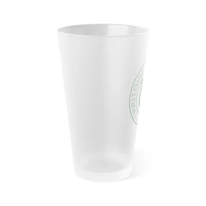 Emblem of French Cameroon - Frosted Pint Glass 16oz-Go Mug Yourself