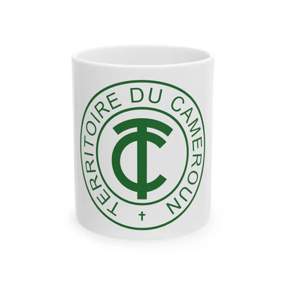 Emblem of French Cameroon - White Coffee Mug-11oz-Go Mug Yourself