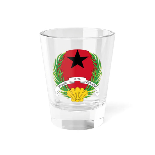 Emblem of Guinea-Bissau (Guinea) (Coat of Arms) Shot Glass 1.5oz 1.5oz - Go Mug Yourself