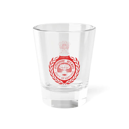 Emblem of Haryana (India) (Coat of Arms) Shot Glass 1.5oz 1.5oz - Go Mug Yourself