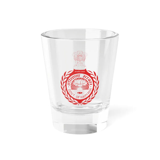 Emblem of Haryana (India) (Coat of Arms) Shot Glass 1.5oz 1.5oz - Go Mug Yourself