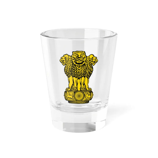 Emblem of India Gold (India) (Coat of Arms) Shot Glass 1.5oz 1.5oz - Go Mug Yourself