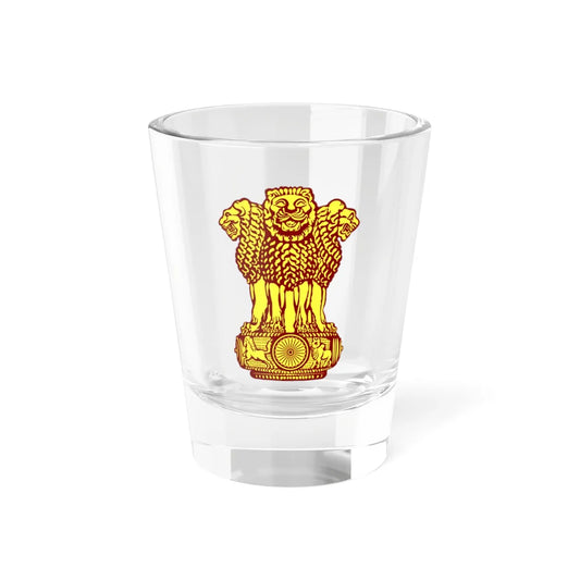 Emblem of India Government Gazette (India) (Coat of Arms) Shot Glass 1.5oz 1.5oz - Go Mug Yourself