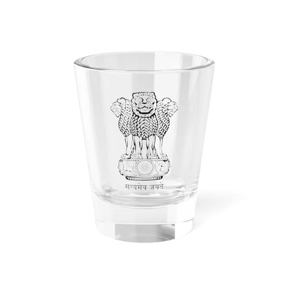 Emblem of India (India) (Coat of Arms) Shot Glass 1.5oz 1.5oz - Go Mug Yourself