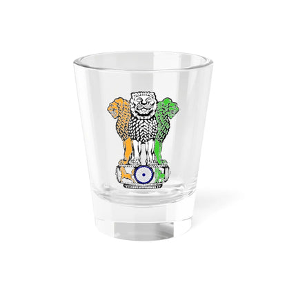 Emblem of India Tiraṅgā (India) (Coat of Arms) Shot Glass 1.5oz 1.5oz - Go Mug Yourself