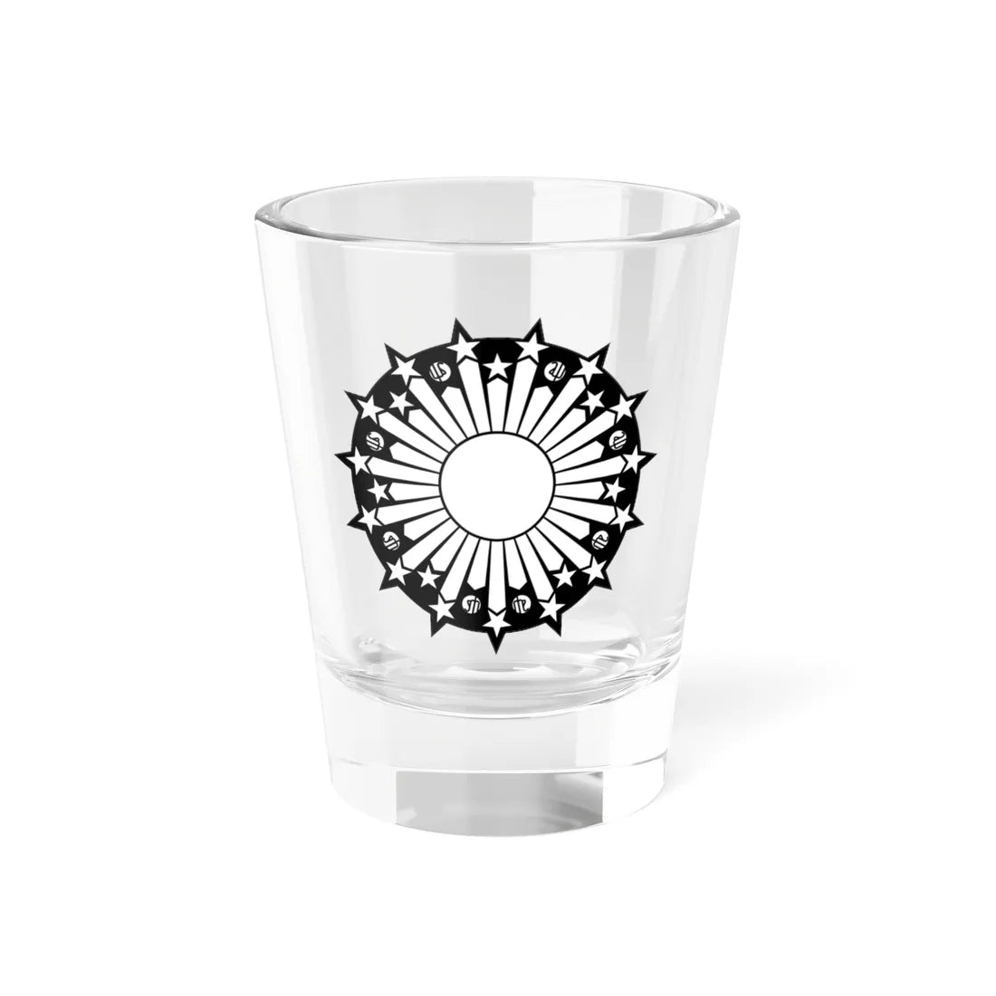 Emblem of Iran 1980 (Iran) (Coat of Arms) Shot Glass 1.5oz 1.5oz - Go Mug Yourself
