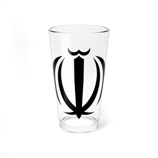 Emblem of Iran (Iran) (Coat of Arms) Pint Glass 16oz 16oz - Go Mug Yourself