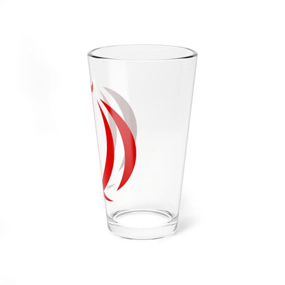 Emblem of Iran red (Iran) (Coat of Arms) Pint Glass 16oz - Go Mug Yourself