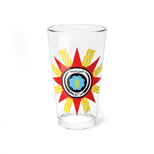 Emblem of Iraq 1959-1965 (Iraq) (Coat of Arms) Pint Glass 16oz 16oz - Go Mug Yourself