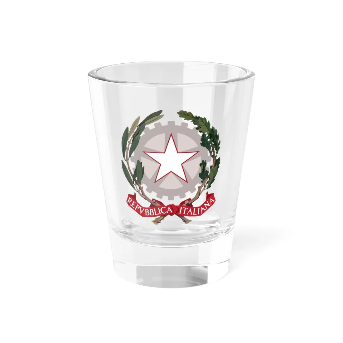 Emblem of Italy (Italy) (Coat of Arms) Shot Glass 1.5oz 1.5oz - Go Mug Yourself