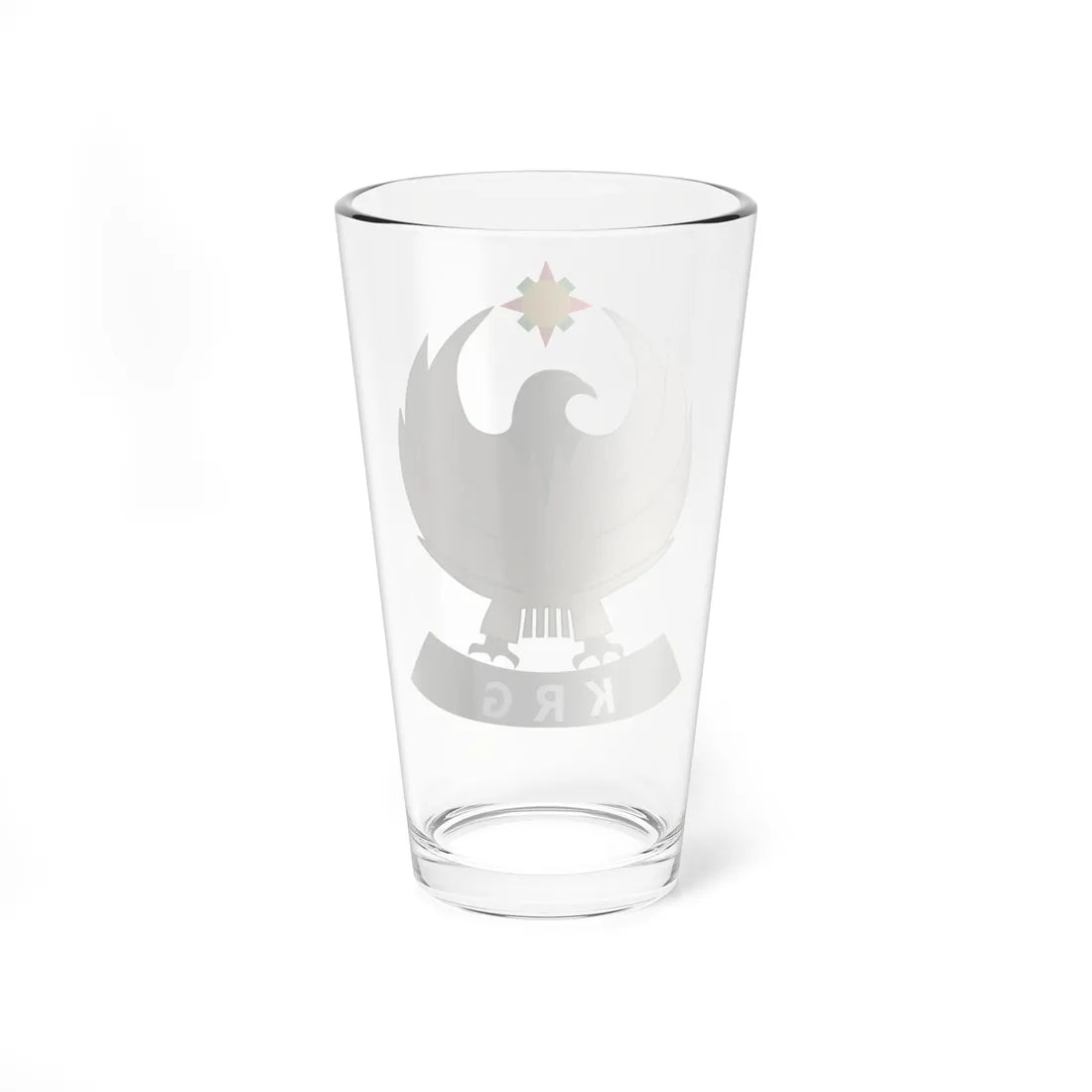 Emblem of Kurdistan Regional Government (Iraq) (Coat of Arms) Pint Glass 16oz - Go Mug Yourself