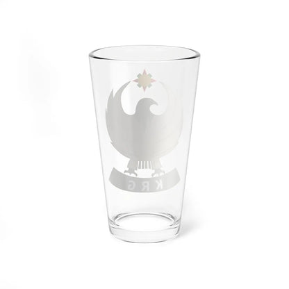 Emblem of Kurdistan Regional Government (Iraq) (Coat of Arms) Pint Glass 16oz - Go Mug Yourself