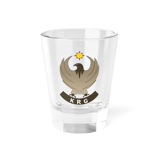 Emblem of Kurdistan Regional Government (Iraq) (Coat of Arms) Shot Glass 1.5oz 1.5oz - Go Mug Yourself