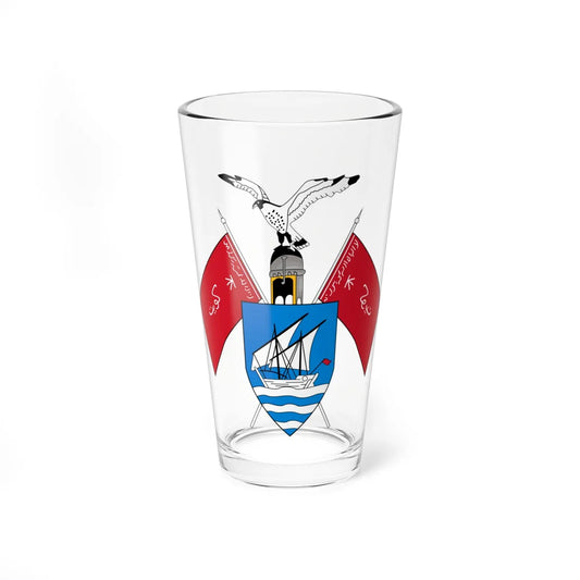 Emblem of Kuwait 1956-1962 (Kuwait) (Coat of Arms) Pint Glass 16oz 16oz - Go Mug Yourself