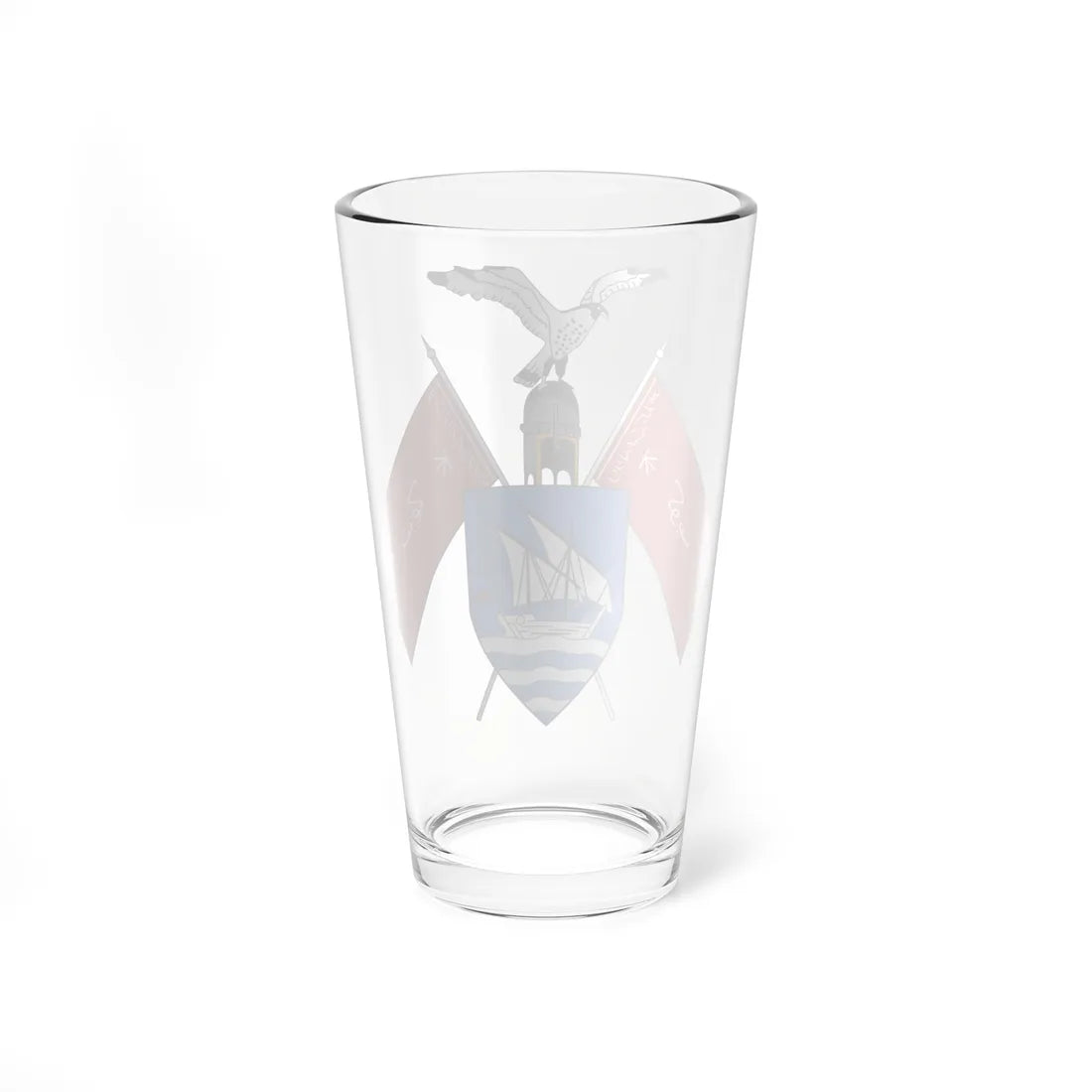 Emblem of Kuwait 1956-1962 (Kuwait) (Coat of Arms) Pint Glass 16oz - Go Mug Yourself