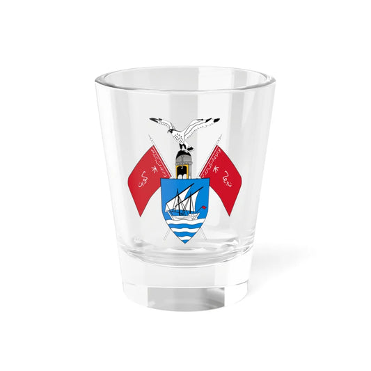 Emblem of Kuwait 1956-1962 (Kuwait) (Coat of Arms) Shot Glass 1.5oz 1.5oz - Go Mug Yourself