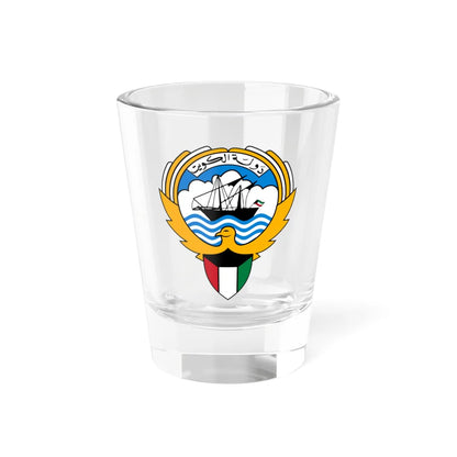 Emblem of Kuwait (Kuwait) (Coat of Arms) Shot Glass 1.5oz 1.5oz - Go Mug Yourself