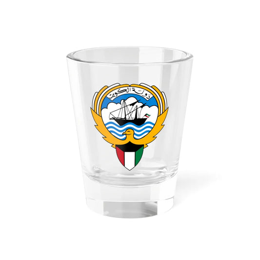 Emblem of Kuwait (Kuwait) (Coat of Arms) Shot Glass 1.5oz 1.5oz - Go Mug Yourself