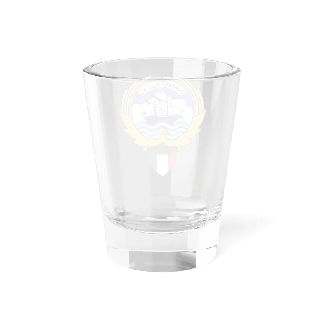 Emblem of Kuwait (Kuwait) (Coat of Arms) Shot Glass 1.5oz - Go Mug Yourself