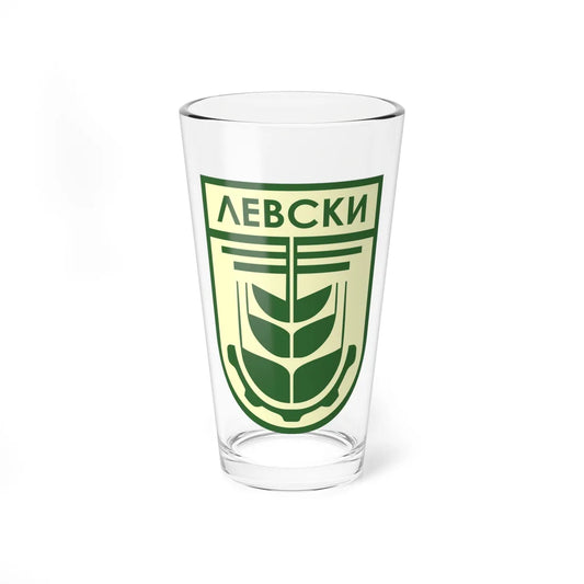 Emblem of Levski town (Bulgaria) (Coat of Arms) Pint Glass 16oz 16oz - Go Mug Yourself