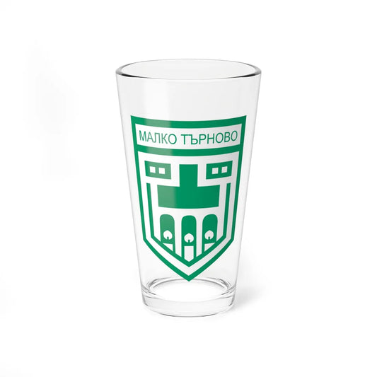 Emblem of Malko Tarnovo (Bulgaria) (Coat of Arms) Pint Glass 16oz 16oz - Go Mug Yourself