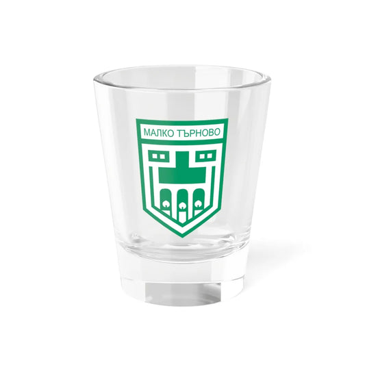 Emblem of Malko Tarnovo (Bulgaria) (Coat of Arms) Shot Glass 1.5oz 1.5oz - Go Mug Yourself
