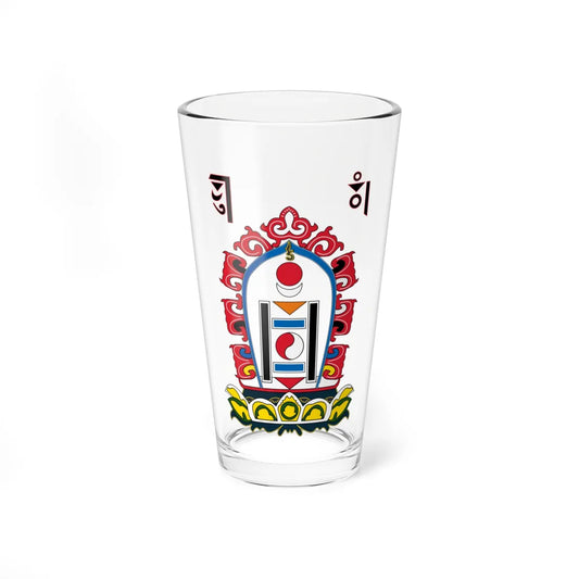Emblem of Mongolia 191124 (Mongolia) (Coat of Arms) Pint Glass 16oz 16oz - Go Mug Yourself