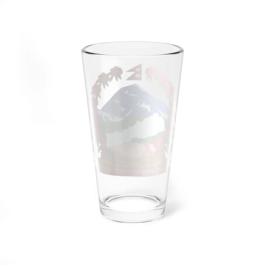 Emblem of Nepal (Nepal) (Coat of Arms) Pint Glass 16oz - Go Mug Yourself