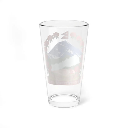 Emblem of Nepal (Nepal) (Coat of Arms) Pint Glass 16oz - Go Mug Yourself
