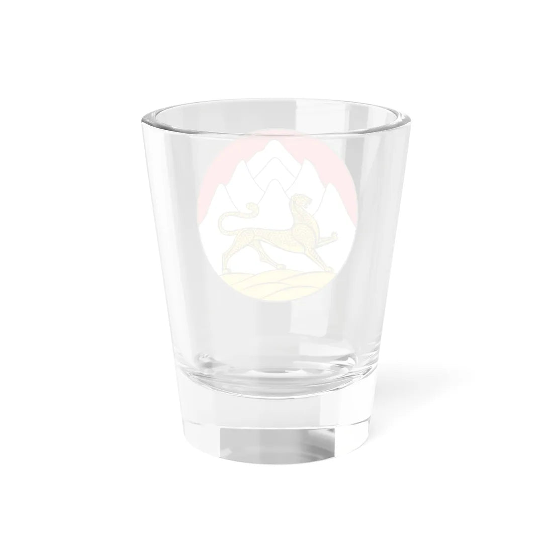 Emblem of North Ossetia (Russia) (Coat of Arms) Shot Glass 1.5oz - Go Mug Yourself