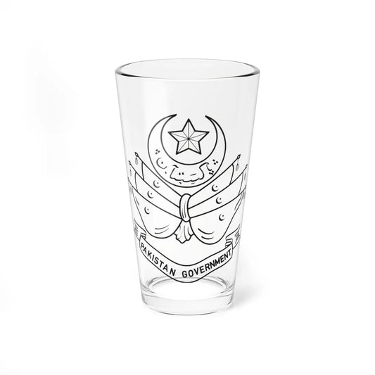 Emblem of Pakistan 1947-1954 (Pakistan) (Coat of Arms) Pint Glass 16oz 16oz - Go Mug Yourself