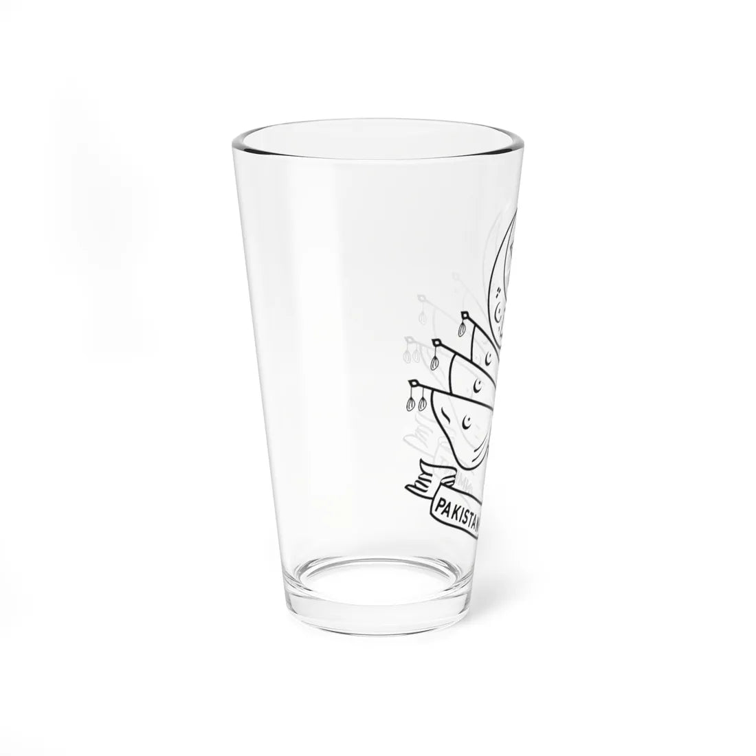 Emblem of Pakistan 1947-1954 (Pakistan) (Coat of Arms) Pint Glass 16oz - Go Mug Yourself