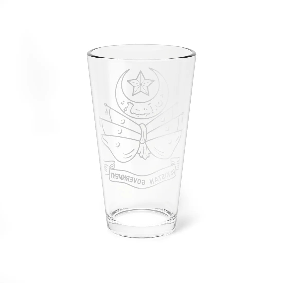 Emblem of Pakistan 1947-1954 (Pakistan) (Coat of Arms) Pint Glass 16oz - Go Mug Yourself